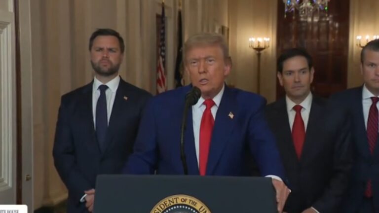 Trump Addresses Nation on U.S. Airstrikes Against Iranian Nuclear Sites