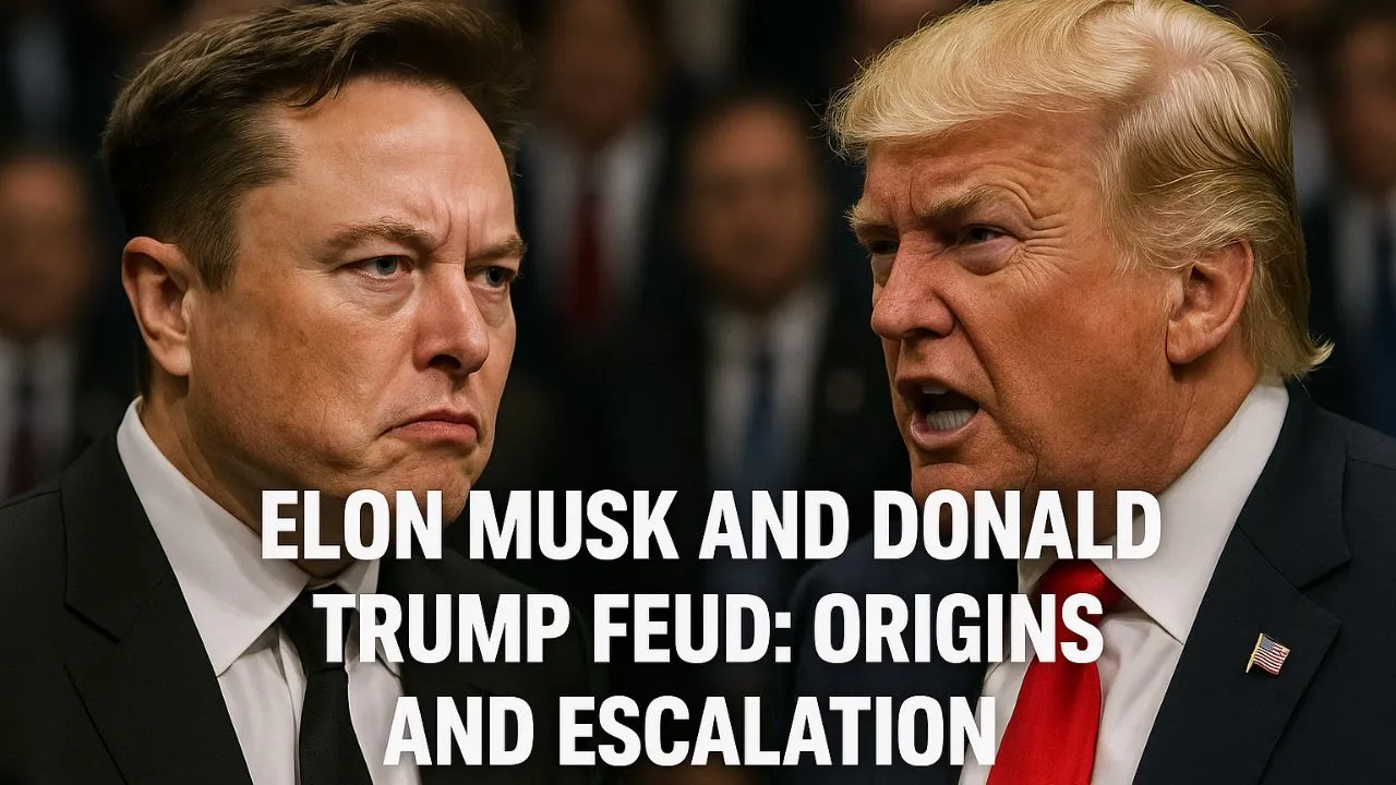 Elon Musk and donald trump feud origin and esclation-lets read news